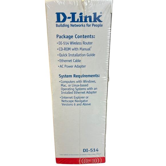 D-Link DI-514 Air Wireless Network Router 802.11b WiFi 11Mbps 4 Port - Picture 3 of 5